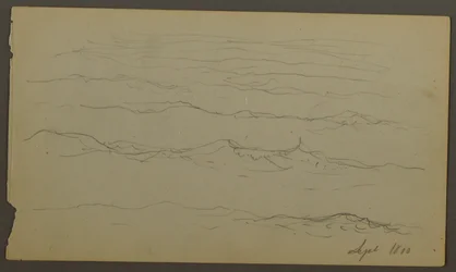 Piirros, Aallot, 1860