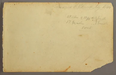 Piirros, Metsäinen maisema, 1844