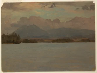 Katahdin-vuori Katahdin-järveltä