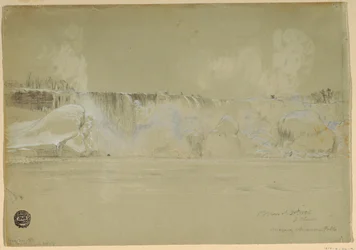 Niagaran putoukset lumessa, luoteesta