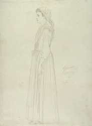 Marietta, Capri, 1859 (grafiitti paperille)