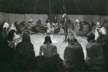 I Will Tell the White Man, n. 1900 (öljy kankaalle)
