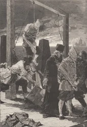 Aleksanteri Kvjatkovskin ja Andrei Presnyakovin teloitus 16. marraskuuta 1880.