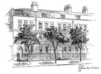 Alexander Pope, Mawsons Row, Chiswick, Lontoo, 1912