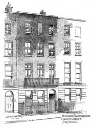 Benjamin Franklinin talo, 36 Craven Street, Lontoo, 1912