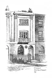 Thomas Carlylesin talo, Ampton Street, Lontoo, 1912
