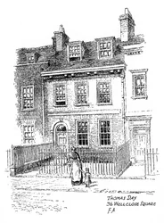 Thomas Days House, 36 Wellclose Square, Whitechapel, Lontoo, 1912.