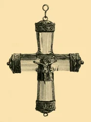 Crystal krusifiksi, c1550, 1881.