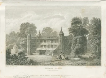 Tixall Hall - Gatehouse: kaiverrus, nd [c 1830] (tulostus)