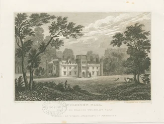 Wolseley Hall: teräskaiverrus, nd [n. 1830] (vedos) (kuva)