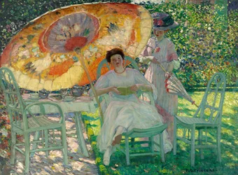 Puutarhan päivänvarjo, noin 1910
