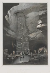 Näkymiä muinaisille monumenteille Keski-Amerikassa, Chiapas ja Yucatan, Pl. 20: Bolonchenin kaivo, 1844.