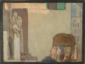 Study for The Farewell, n. 1907 (tempera paperille)