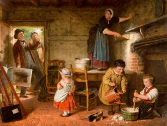 The Dismayed Artist, 1866