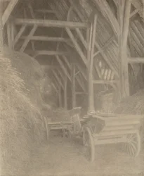 Great Cokkeswell Barn (lähellä Kelmscottia): Interior