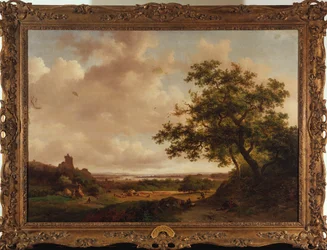 Näkymä Maas-joelle, Hollanti, 1859