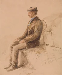 Mies, jolla on huivi, 13. kesäkuuta 1851