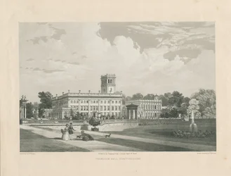 Trentham Hall: litotintinen kaiverrus, nd [c 1846] (painettu)