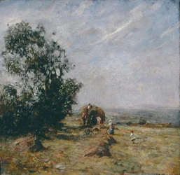 Harvest Scene (öljyä aluksella)