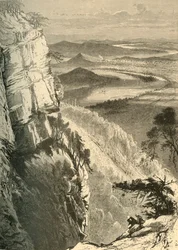 "Chattanooga ja Tennessee Lookout Mountainista", 1872.