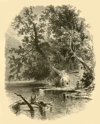 "Susquehannan pohjoinen haara, Hunlocks", 1874.