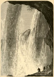 "Under the Falls, Canada Side", 1872.