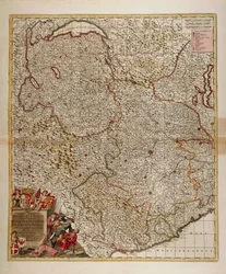 Kartta Ranskan, Sveitsin ja Italian alppi- ja Transalpiinialueista ja Länsi-Ligurian alueesta, Kartta Frederik de Wit, Atlas Sive Descriptio Terrarum Orbis