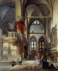 Venetsian veljien kirkon (Frari) sisustus