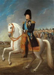 Muotokuva Jean Baptiste Jules Bernadottesta (1763-1844), Ranskan marsalkka, Ruotsin ja Norjan kuningas