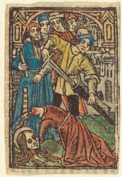 Pyhän Katariinan (?) mestaus