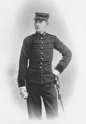 Ernest Duchesne toisen luokan lääketieteen pääaineena Senlisin toisessa rykmentissä, 1897