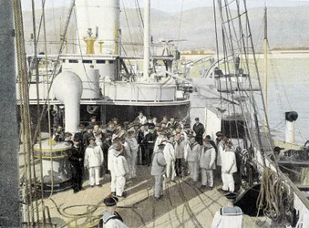 Ranskan laivasto, 1800-luvun loppu: Palkkamittari, kirjeiden jakelu - Raamattu. des Arts deco.