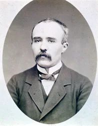 Valokuva Georges Clémenceau nuoresta (1841 - 1929) noin 1870 - 1880.