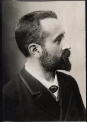 Alphonse Bertillonin (1853-1914), ranskalaisen poliisin ja biometriikan tutkijan muotokuva.