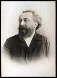 Catulle Mendesin (1841-1909), ranskalaisen runoilijan muotokuva.