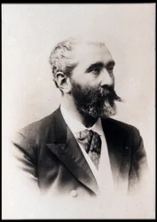 Jose Maria de Heredian (1842-1905), ranskalaisen runoilijan muotokuva.