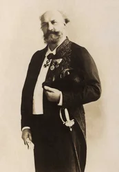 Ranskalaisen taidemaalarin Jules Eugene Lenepveun (1819-1898) muotokuva.