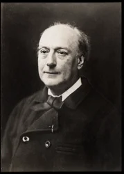 Theodore de Banvillen (1823-1891), ranskalaisen runoilijan muotokuva.