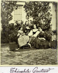 Muotokuva Théophile Gautierista (1811 - 1872) perheessä.
