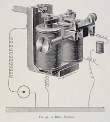 Siemens Relay - G. Davyn teoksessa "Through Electricity".