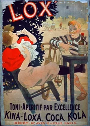 Mainos yhtiölle Lox, Toni-Aperitif Par Excellence, Paris