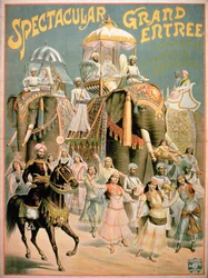 Mainos "Spectacular Grand Entrance" (värilitografia)