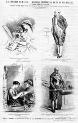 Mainossivu Balzacin teoksille - "" Charivarissa", heinäkuu 1842