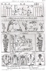 Muinaisen Egyptin ja Persian uskonnolliset ja tähtitieteelliset kuvat ja symbolit