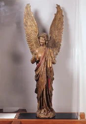 Enkeli, 1260-70, Saudemontin kirkosta (kullattua puuta)