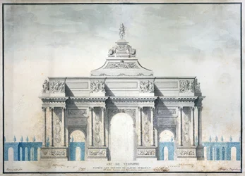 Riemukaari, n. 1810 (wc kynällä ja musteella paperille)