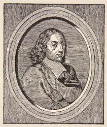 Blaise Pascal, kuvitus julkaisusta History of the French Nation, Sciences, Volumes I & II, kirjoittanut Gabriel Hanotaux (1853-1944), 1924