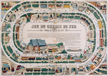 Lauta rautatiepeliin, 1850