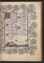 Book of Hours, Lisää MS 32454 f.3r, Ranska