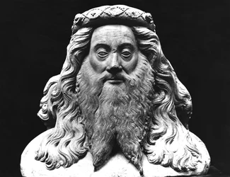 Rintakuva Jean II de Viennen (k. 1435) hautajaispatsaasta, Pagnyn seigneur, lempinimeltään pitkä parta, alkuperäinen 1400-luvulta (kipsi)